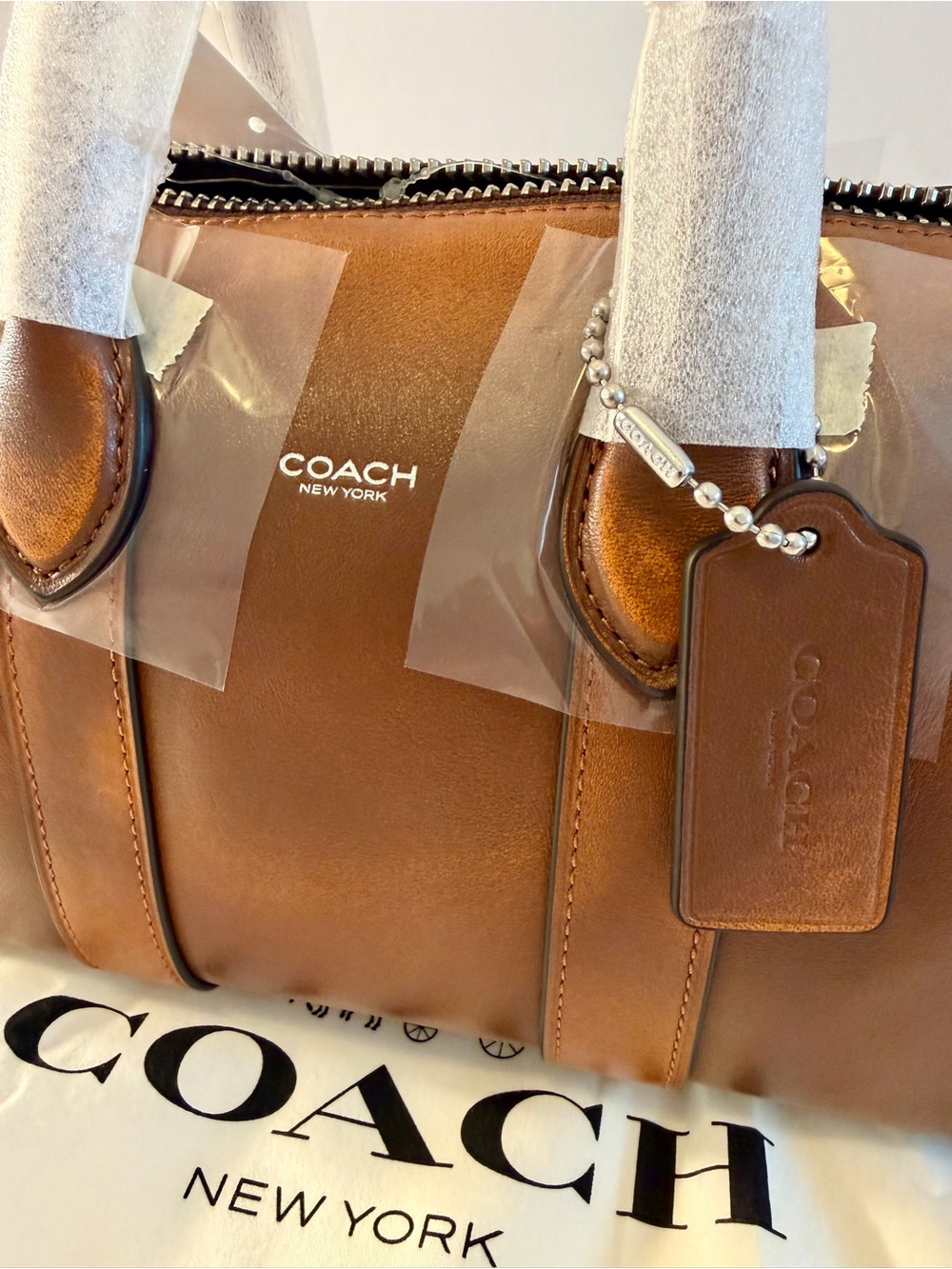 *LAST ONE* COACH Compass Bag 25 Saddle Burnt Sienna CEO29 Authentic NWT NEW